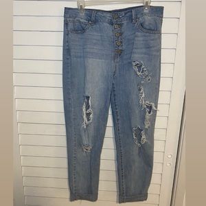 Rewash Size 13 distressed jeans